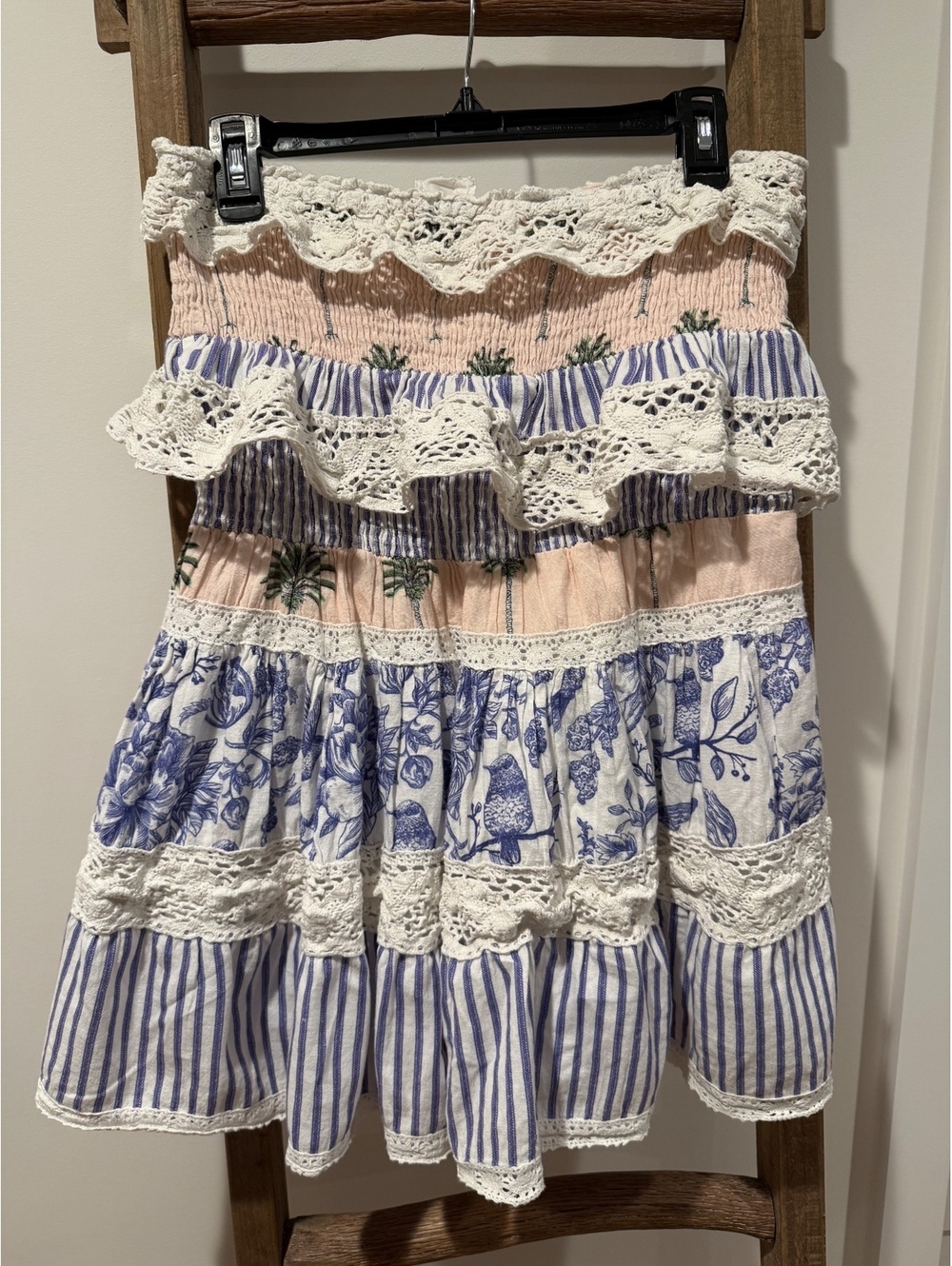 NUULY X PLACE NATIONALE Strapless Lace Preppy Mini Dress - Picture 4 of 7